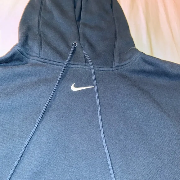 Nike Women's Oversized Blue Hoodie - Picture 2 of 3